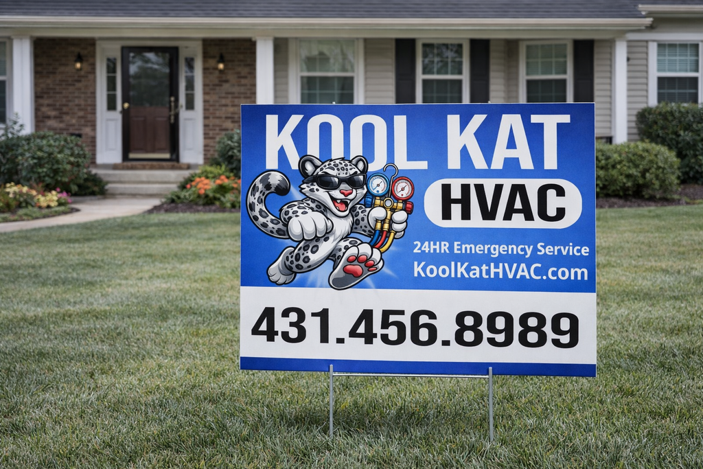 Custom service business yard sign 
