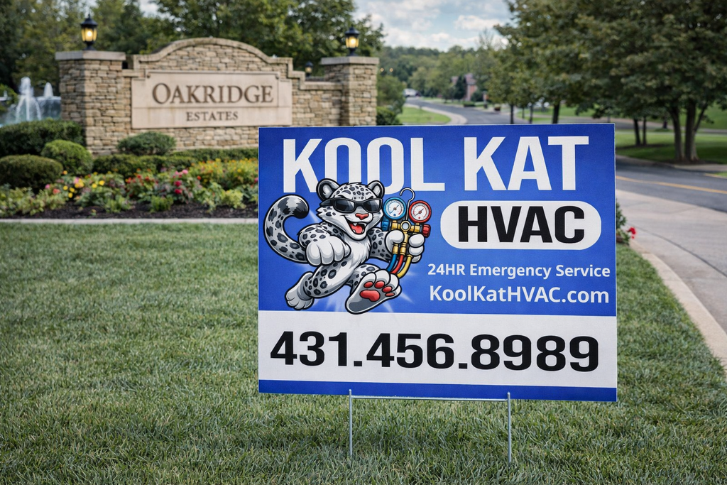 Yard signs with custom logo 