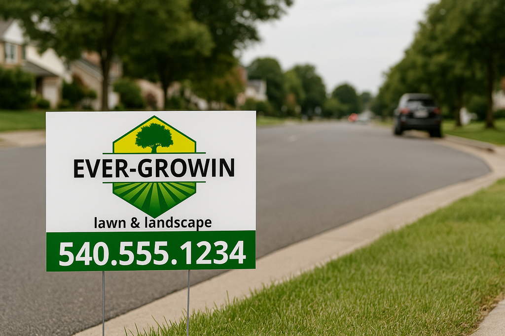 Professional Landscaping and Lawn Care Service Yard Signs