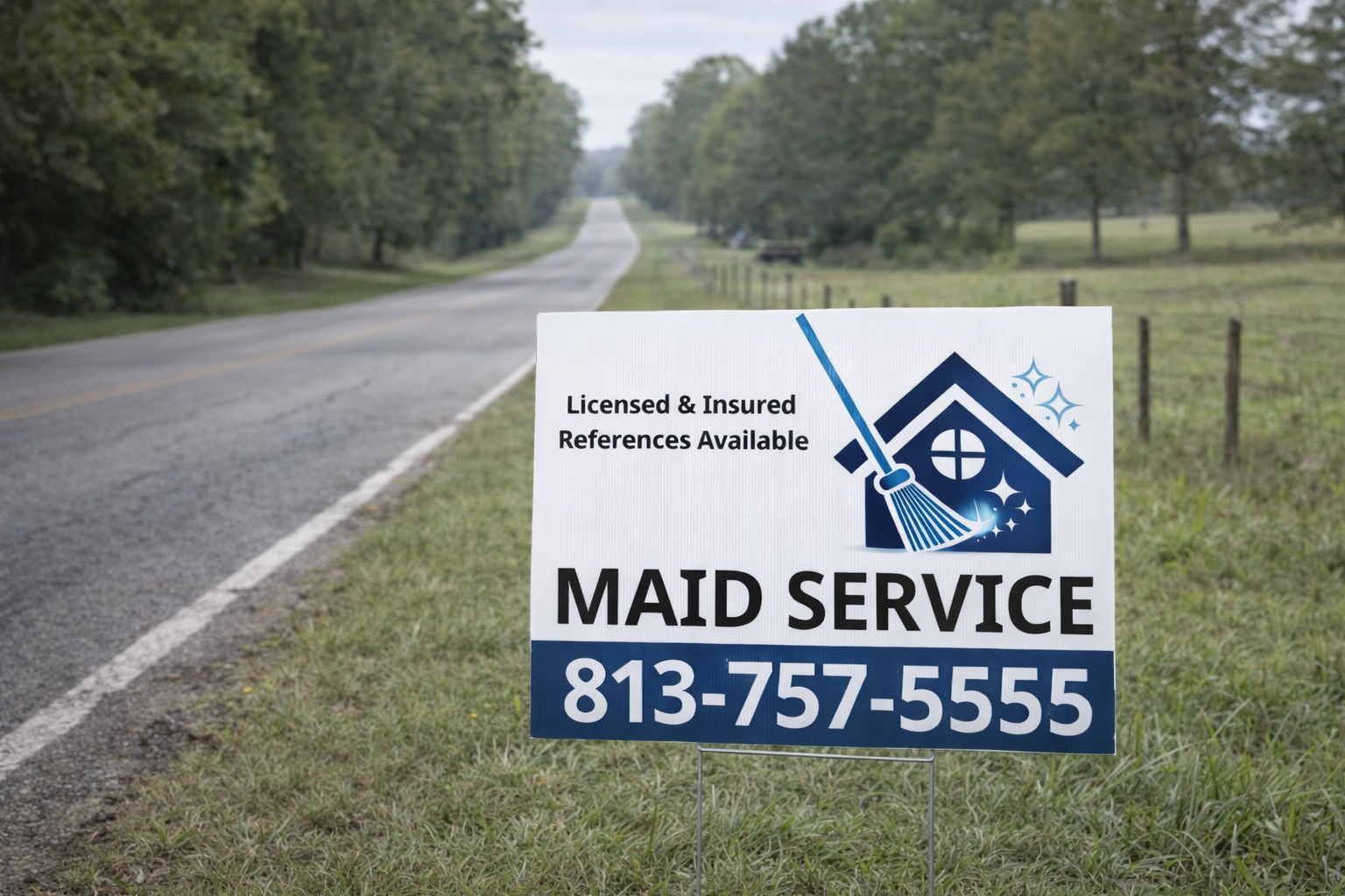 House Cleaning Maid Service Yard Signs