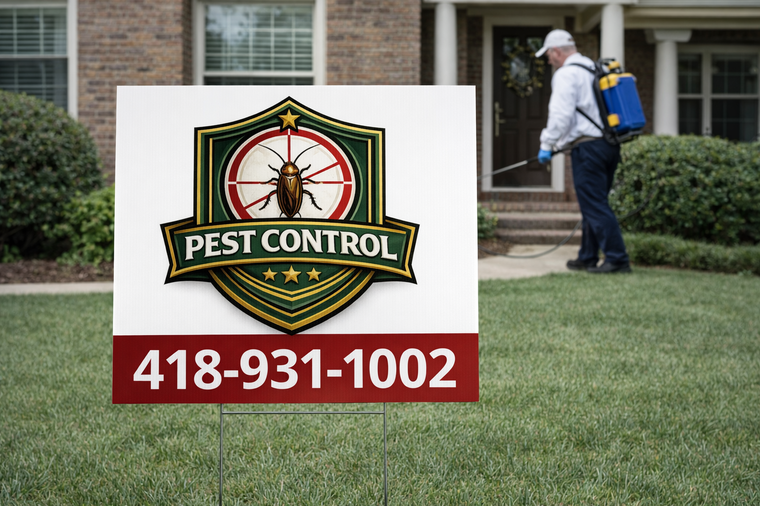 Pest Control and Exterminator Service Yard Signs