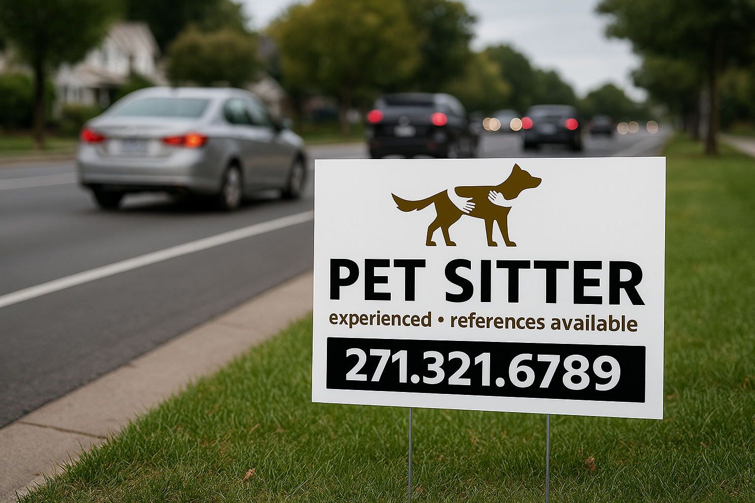 Pet Sitting and Dog Walking Business Yard Signs