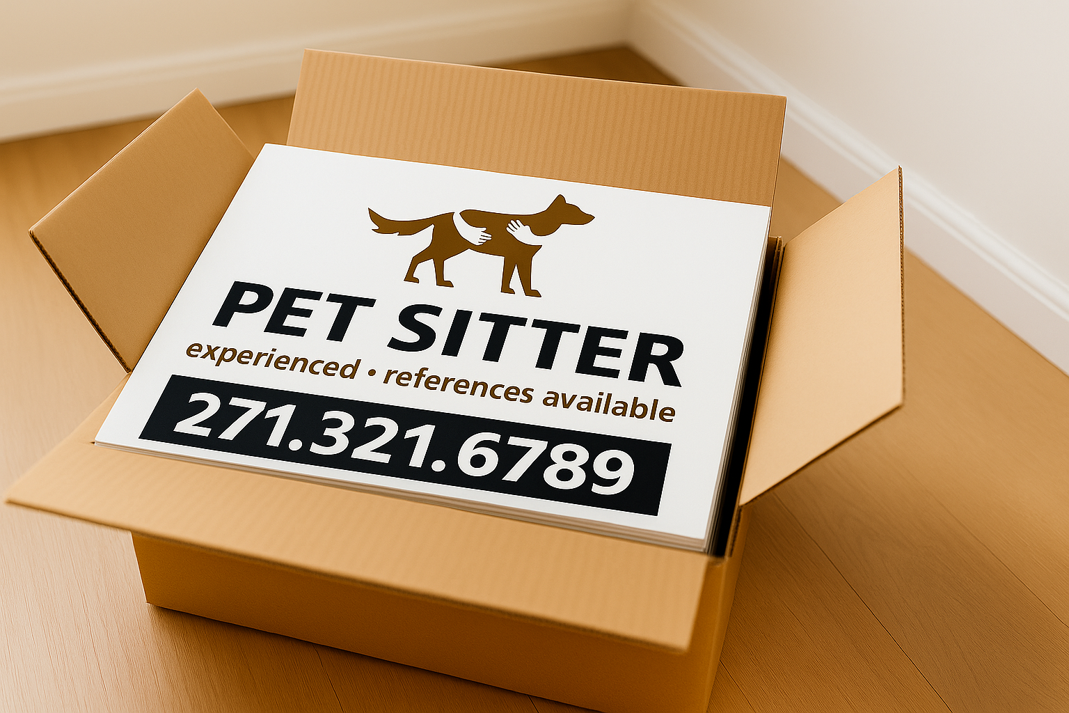 Pet Sitting and Dog Walking Business Yard Signs