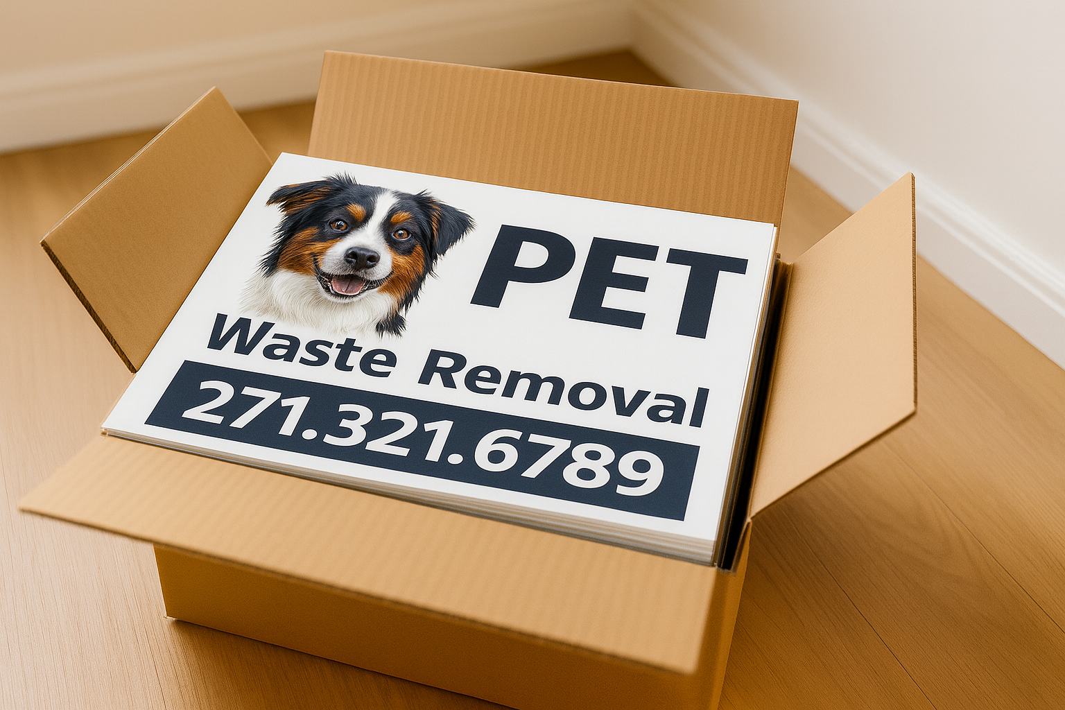 Pet Waste Removal and Pooper Scooper Yard Signs