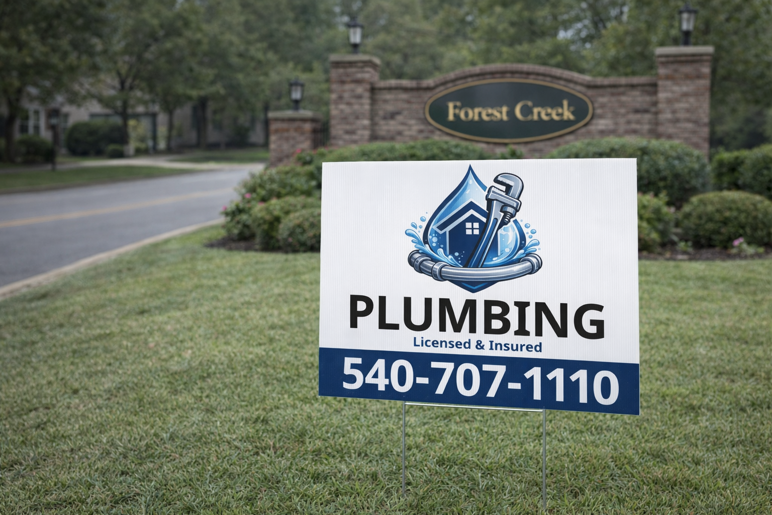 Plumbing and Emergency Drain Cleaning Yard Signs