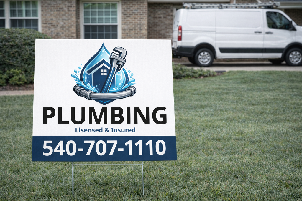 Plumbing and Emergency Drain Cleaning Yard Signs