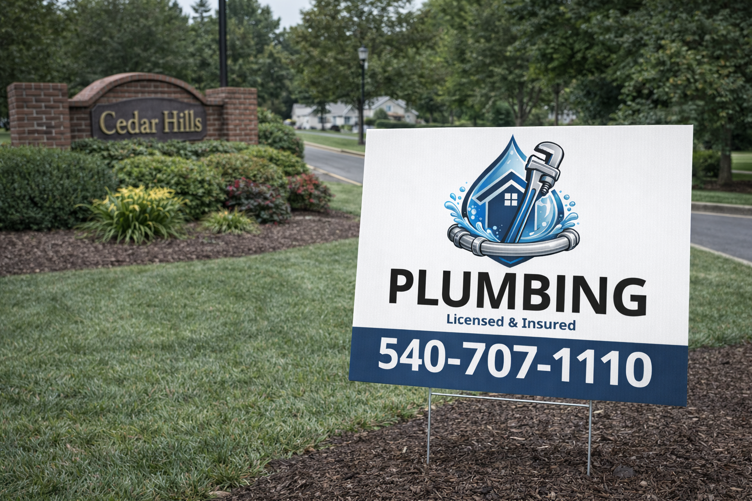 Plumbing and Emergency Drain Cleaning Yard Signs