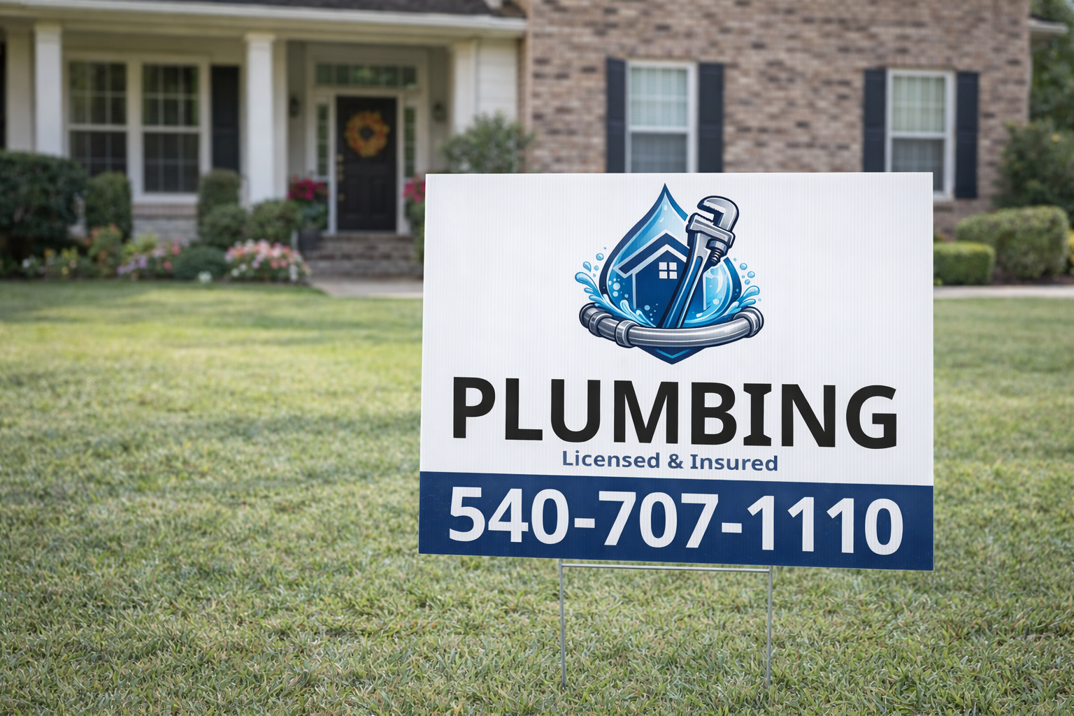 Plumbing and Emergency Drain Cleaning Yard Signs