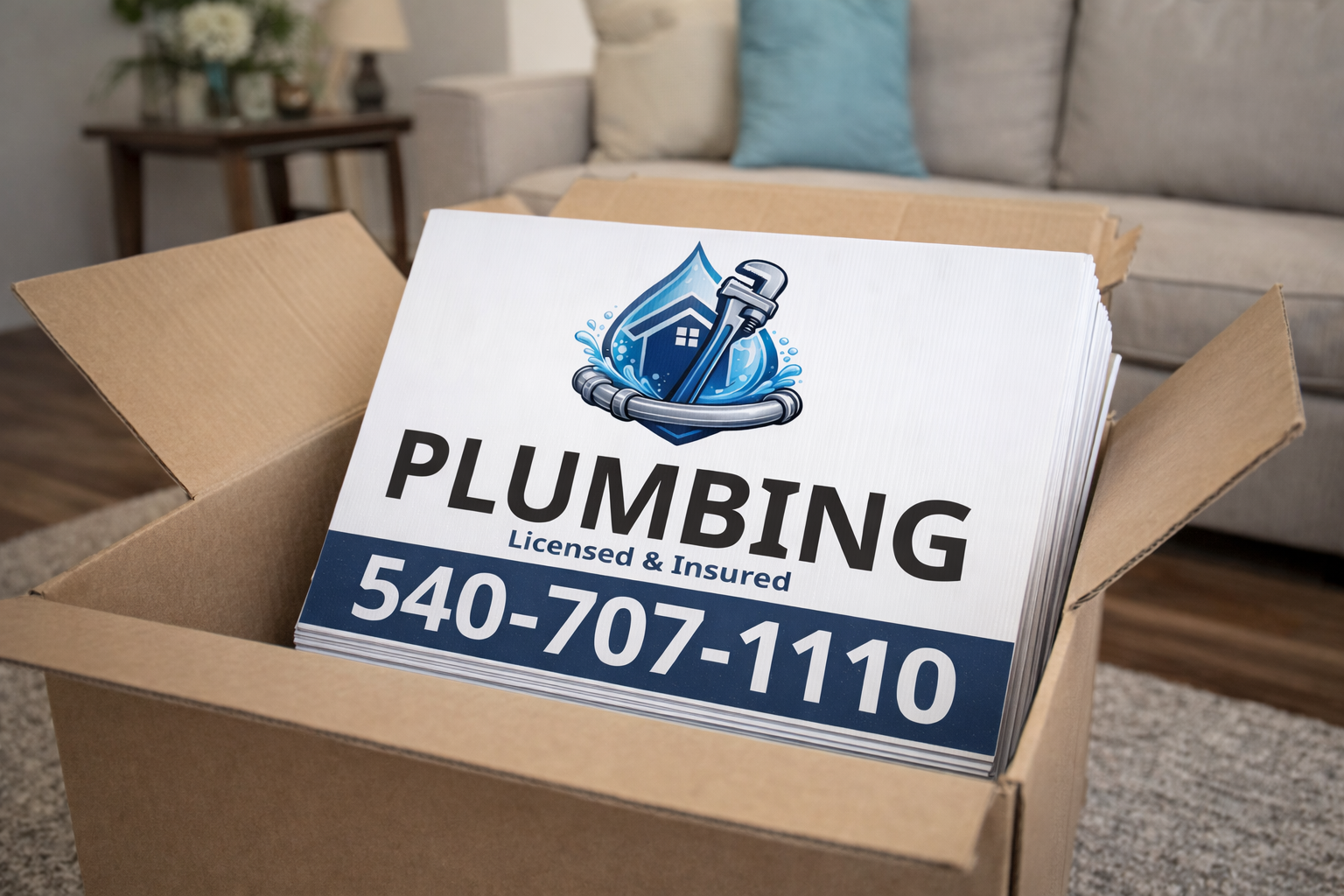 Plumbing and Emergency Drain Cleaning Yard Signs