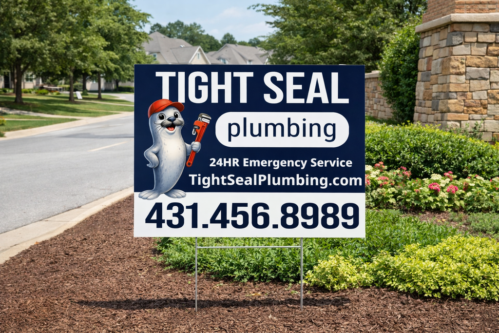 Custom logo business yard sign designs 