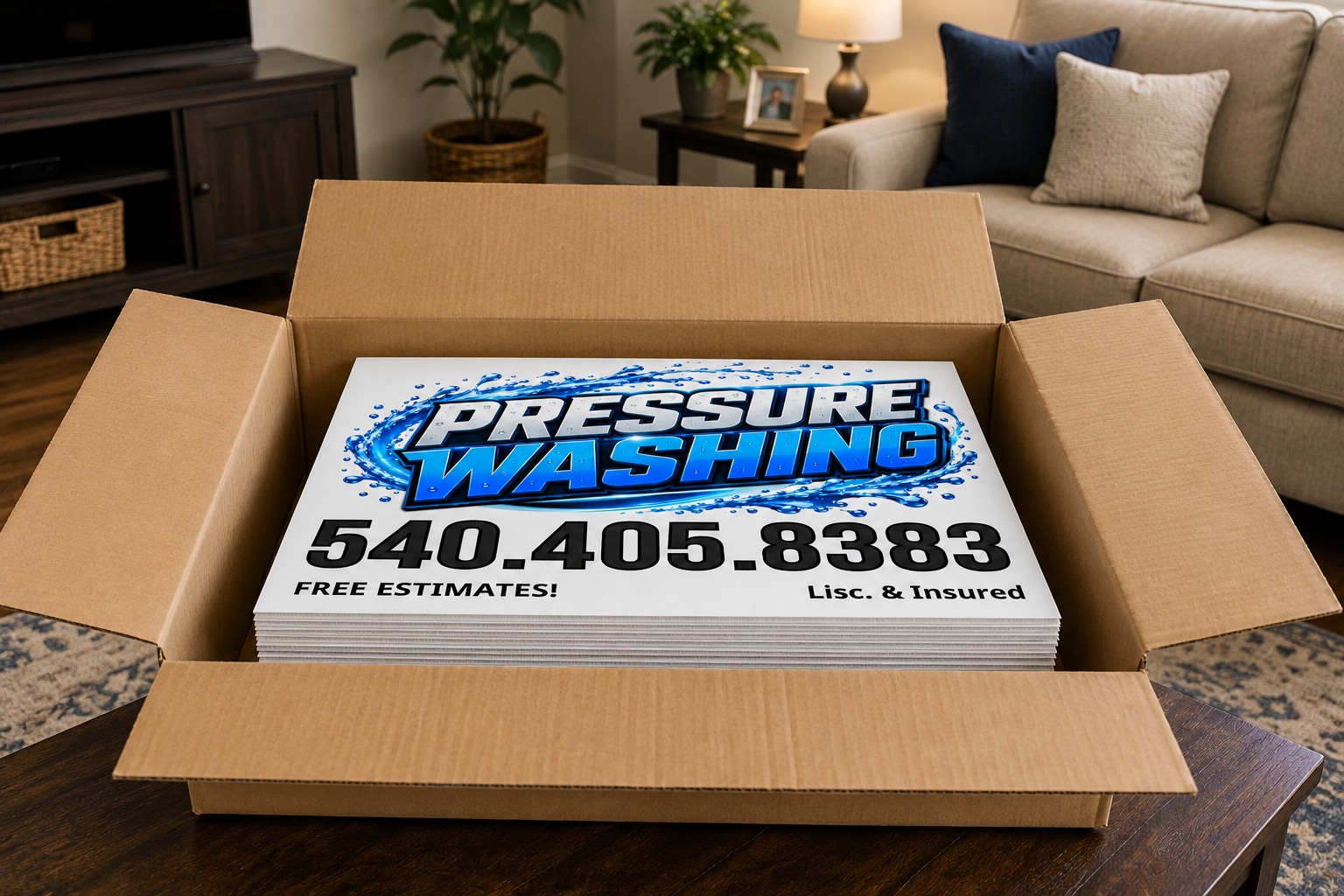 Pressure Soft Washing Service Yard Sign | Get Leads Now!