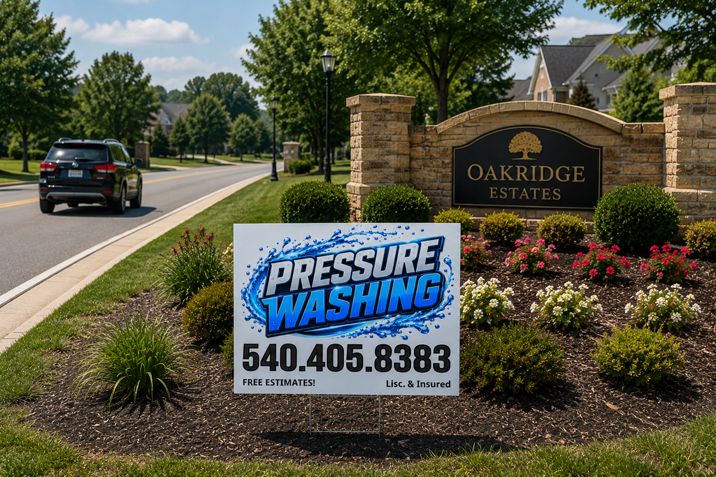 Pressure Soft Washing Service Yard Sign | Get Leads Now!