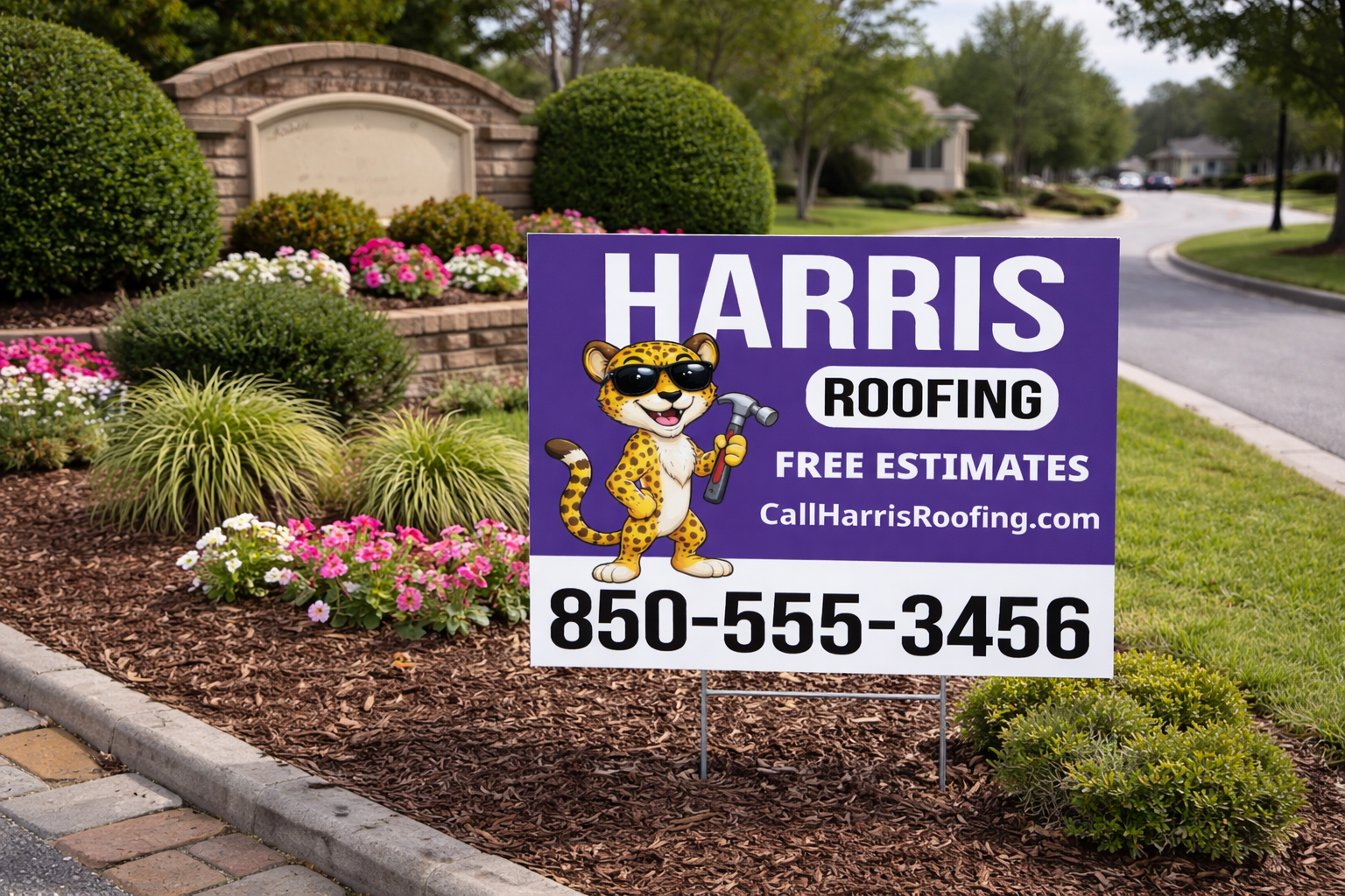 Roofing Contractor Business Advertising Yard Signs