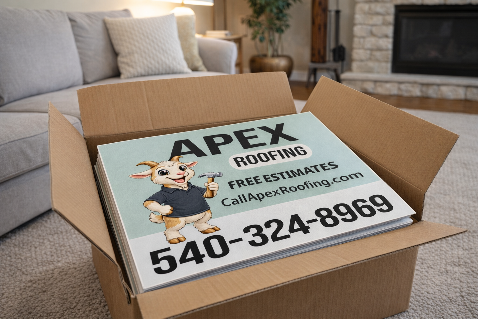 Roofing Contractor Business Yard Signs | Get Leads Now!