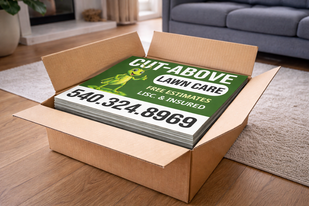 Lawn Care & Mowing Service Business Yard Signs | Drive Leads