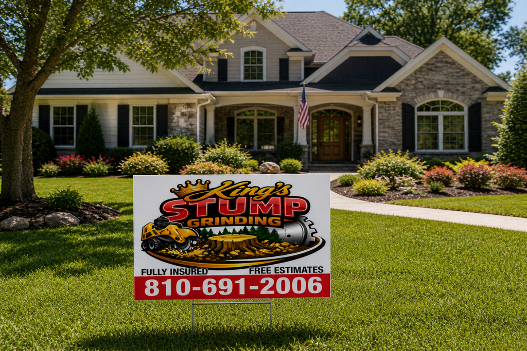 Custom Stump Grinding Business & Tree Removal Yard Sign