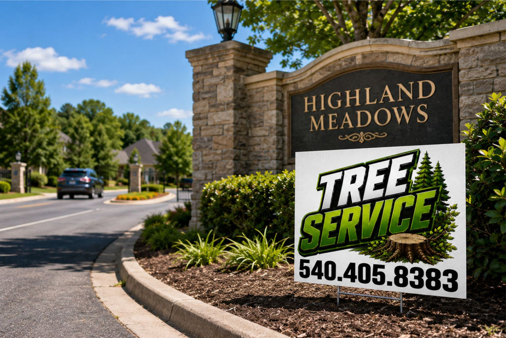 Custom Tree Service, Pruning, & Stump Grinding Business Yard Sign