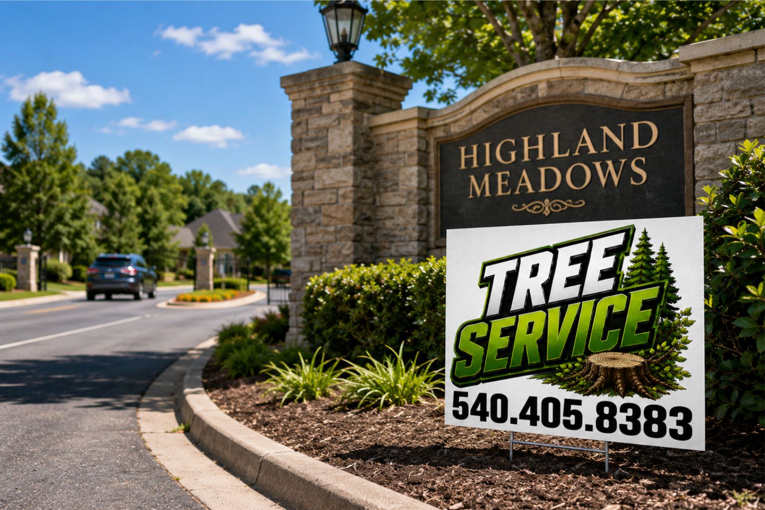 Custom Tree Service, Pruning, & Stump Grinding Business Yard Sign