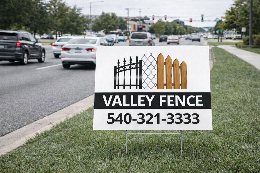 Fencing Contractor and Installation Yard Signs | Custom Designs Accepted