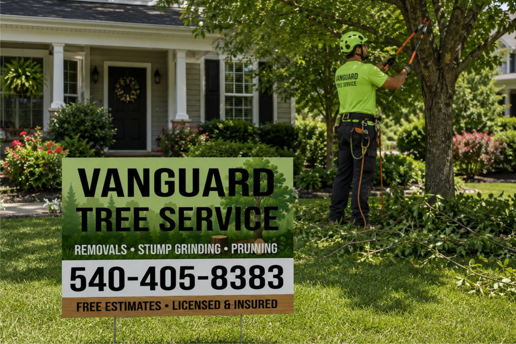 Pro Tree Service, Pruning, & Stump Grinding Business Yard Sign